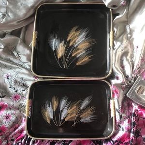 Vintage Japanese Lacquerware Trays